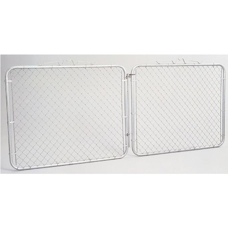 Stephens Pipe & Steel ChainLink Drive Gate, 10 ft W Gate, 72 in H Gate GTB12072